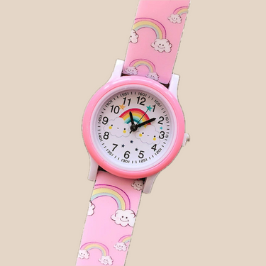 Regenboog Horloge | Unisex, Siliconen Band, 3+ Jaar – Plezier in leren klokkijken 1